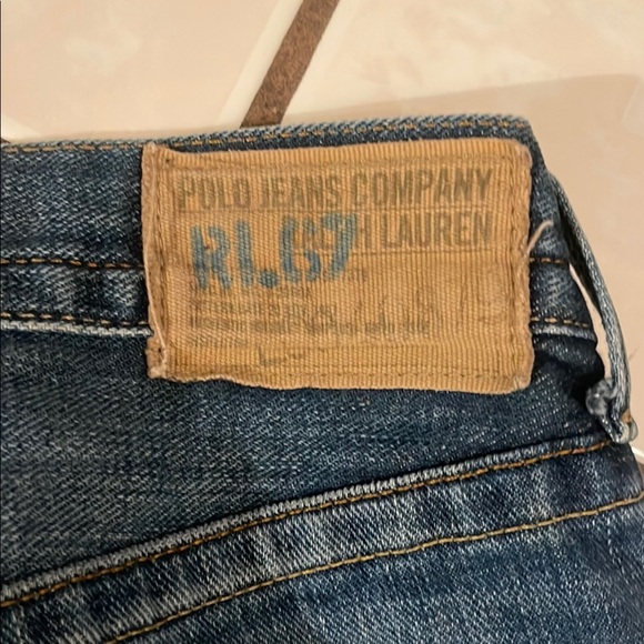 Polo Ralph Lauren Blue Straight Jeans with Classic Denim Style W38 L30 - Picture 5 of 6